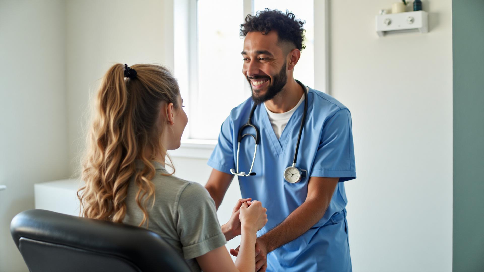Professional physiotherapy session